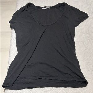 James Perse Charcoal Short Sleeve Tee